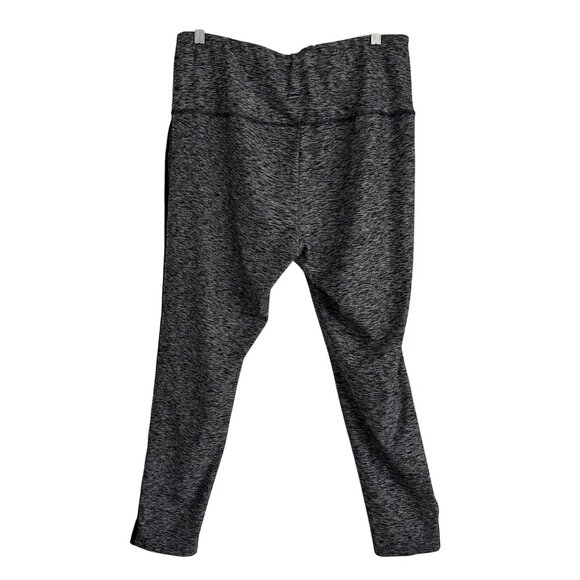 Chicos Zenergy Pants 12-14 Yoga Athletic Casual Pull On Gray Black Heathered - Picture 2 of 11